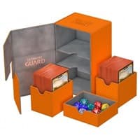 Twin Flip 'n' Tray Deck Case - Orange (Holds 160+) - Ultimate Guard Deck Boxes - Deck Boxes card