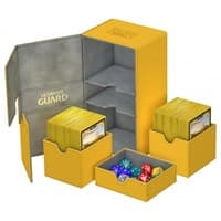 Twin Flip 'n' Tray Deck Case - Amber (Holds 200+) - Ultimate Guard Deck Boxes - Deck Boxes card