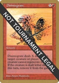 Disintegrate - 1997 Paul McCabe (5ED) - World Championship Decks - Magic: The Gathering card