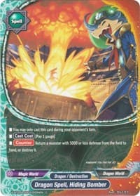 Dragon Spell, Hiding Bomber - New World Chaos - Future Card BuddyFight card