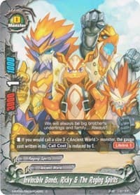 Invincible Bonds, Ricky & The Raging Spirits - New World Chaos - Future Card BuddyFight card