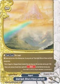 Great Spell, Bifrost of Haven and Earth? - New World Chaos - Future Card BuddyFight card