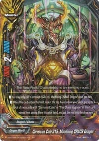 Corrosion Code 315, Machining CHAOS Dragon - New World Chaos - Future Card BuddyFight card