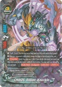 CHAOS Billion Knuckle - New World Chaos - Future Card BuddyFight card