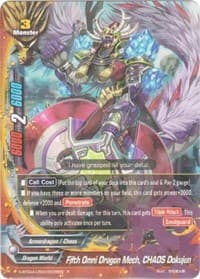 Fifth Omni Dragon Mech, CHAOS Dokujun - New World Chaos - Future Card BuddyFight card