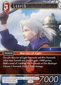 Luneth - Opus V - Final Fantasy TCG card