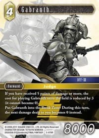 Gabranth - Opus V - Final Fantasy TCG card