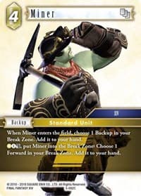 Miner - Opus V - Final Fantasy TCG card