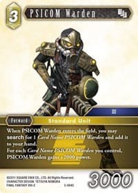 PSICOM Warden - Opus V - Final Fantasy TCG card