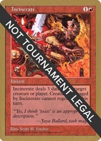 Incinerate - 1997 Paul McCabe (5ED) - World Championship Decks - Magic: The Gathering card