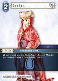 Orator (Male Unit) - Opus V - Final Fantasy TCG card