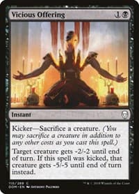 Vicious Offering - Dominaria - Magic: The Gathering card