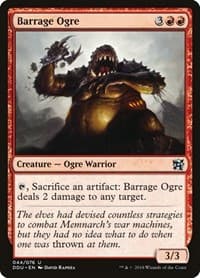 Barrage Ogre - Duel Decks: Elves vs. Inventors - Magic: The Gathering card