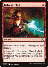 Galvanic Blast - Duel Decks: Elves vs. Inventors - Magic: The Gathering card