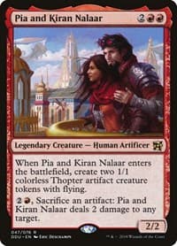 Pia and Kiran Nalaar - Duel Decks: Elves vs. Inventors - Magic: The Gathering card