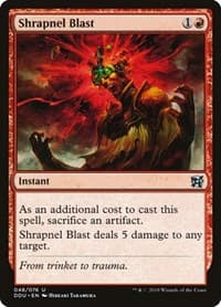 Shrapnel Blast - Duel Decks: Elves vs. Inventors - Magic: The Gathering card