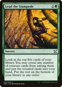 Lead the Stampede - Duel Decks: Elves vs. Inventors - Magic: The Gathering card