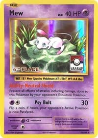 Mew - 53/108 (League Challenge) [4th Place] - League & Championship Cards - Pokemon card