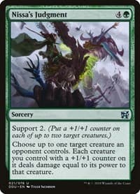 Nissa's Judgment - Duel Decks: Elves vs. Inventors - Magic: The Gathering card