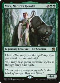 Yeva, Nature's Herald - Duel Decks: Elves vs. Inventors - Magic: The Gathering card