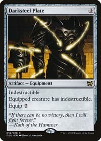 Darksteel Plate - Duel Decks: Elves vs. Inventors - Magic: The Gathering card