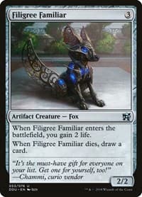 Filigree Familiar - Duel Decks: Elves vs. Inventors - Magic: The Gathering card