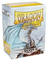 Dragon Shield Matte Sleeves - Silver (100-Pack) - Dragon Shield Card Sleeves - Card Sleeves card