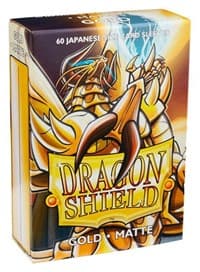 Dragon Shield Matte Japanese Sleeves - Gold (60-Pack) - Dragon Shield Card Sleeves - Card Sleeves card