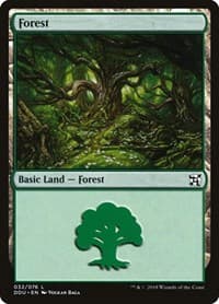 Forest (032) - Duel Decks: Elves vs. Inventors - Magic: The Gathering card