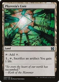 Phyrexia's Core - Duel Decks: Elves vs. Inventors - Magic: The Gathering card