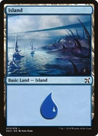 Island (073) - Duel Decks: Elves vs. Inventors - Magic: The Gathering card