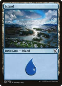 Island (074) - Duel Decks: Elves vs. Inventors - Magic: The Gathering card