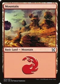 Mountain (075) - Duel Decks: Elves vs. Inventors - Magic: The Gathering card