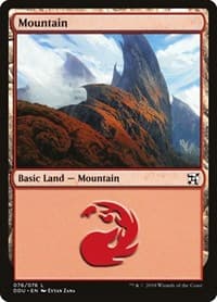 Mountain (076) - Duel Decks: Elves vs. Inventors - Magic: The Gathering card
