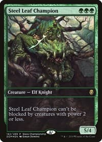 Steel Leaf Champion - Game Day & Store Championship Promos - Magic: The Gathering card