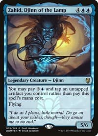 Zahid, Djinn of the Lamp (Draft Weekend) - Launch Party & Release Event Promos - Magic: The Gathering card