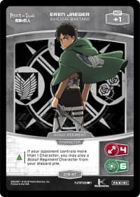Eren Jaeger - Suicidal Bastard (C10-AT) - Attack on Titan - MetaX TCG card