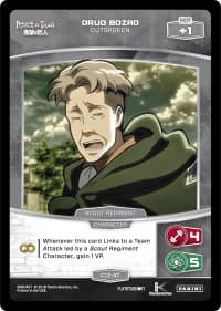 Oruo Bozad - Outspoken - Attack on Titan - MetaX TCG card