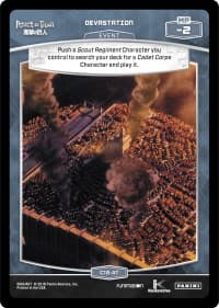 Devastation - Attack on Titan - MetaX TCG card