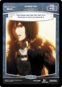 Exhaustion - Attack on Titan - MetaX TCG card