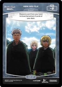 Rank and File (C28-AT) - Attack on Titan - MetaX TCG card