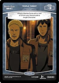 Triple Threat - Attack on Titan - MetaX TCG card