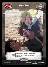 3 Strength (C42-AT) - Attack on Titan - MetaX TCG card