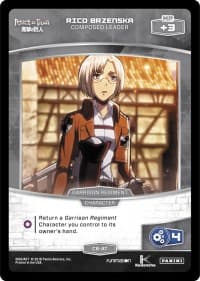 Rico Brzenska - Composed Leader - Attack on Titan - MetaX TCG card