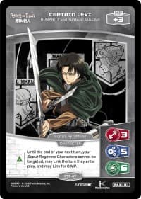Captain Levi - Humanity's Strongest Soldier - Promotional Cards - MetaX TCG card