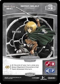 Armin Arlelt - Strategist - Attack on Titan - MetaX TCG card