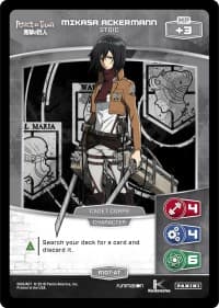 Mikasa Ackermann - Stoic - Attack on Titan - MetaX TCG card