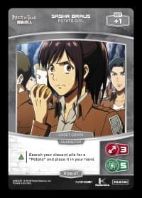 Sasha Braus - Potato Girl - Attack on Titan - MetaX TCG card