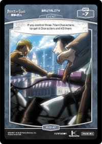 Brutality - Attack on Titan - MetaX TCG card