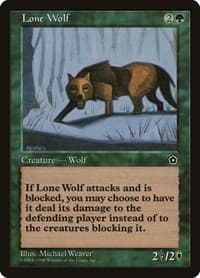 Lone Wolf - Portal Second Age - Magic: The Gathering card